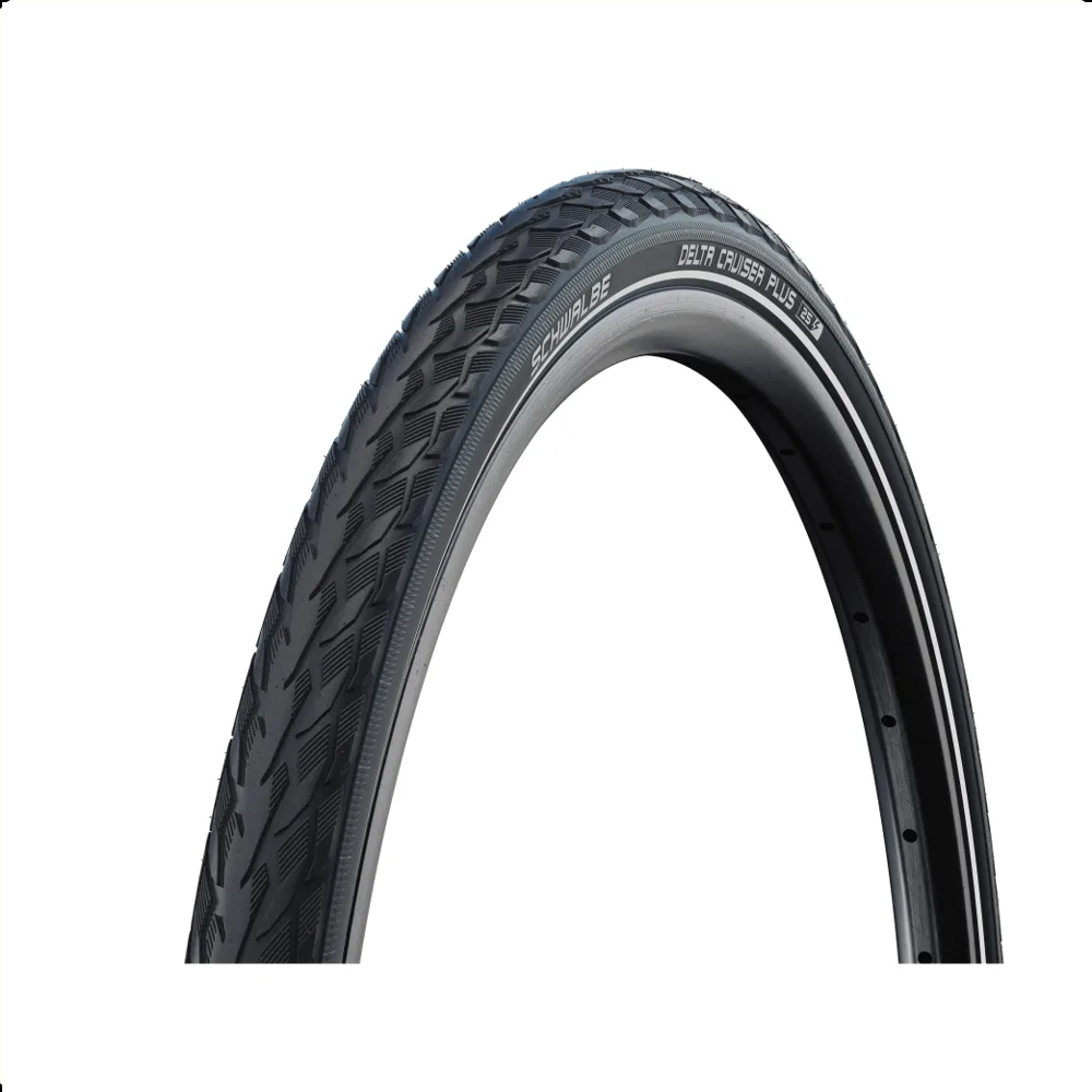 Schwalbe Delta cruiser (K-guard), Zwart met reflectie, 28x1 1/8, ETRTO 28-622