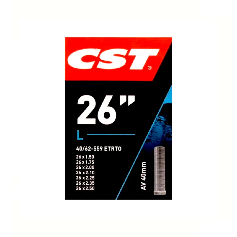 CST Binnenband 26x1,75-1.90-2.30 ETRTO 40/62-559, Ventiel: Schräder/autoventiel 40 mm