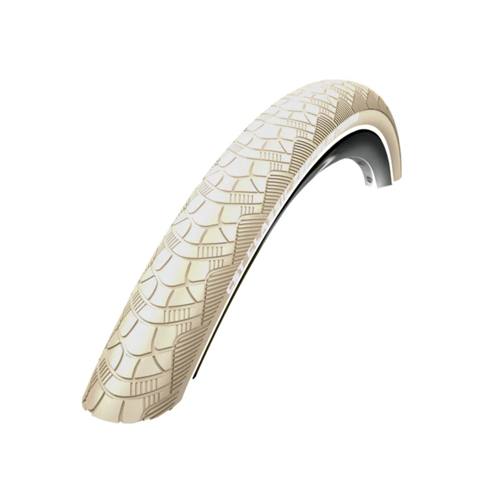 CST Zeppelin (1mm anti-lek) Creme met reflectie. 28x1.75, ETRTO 47-622