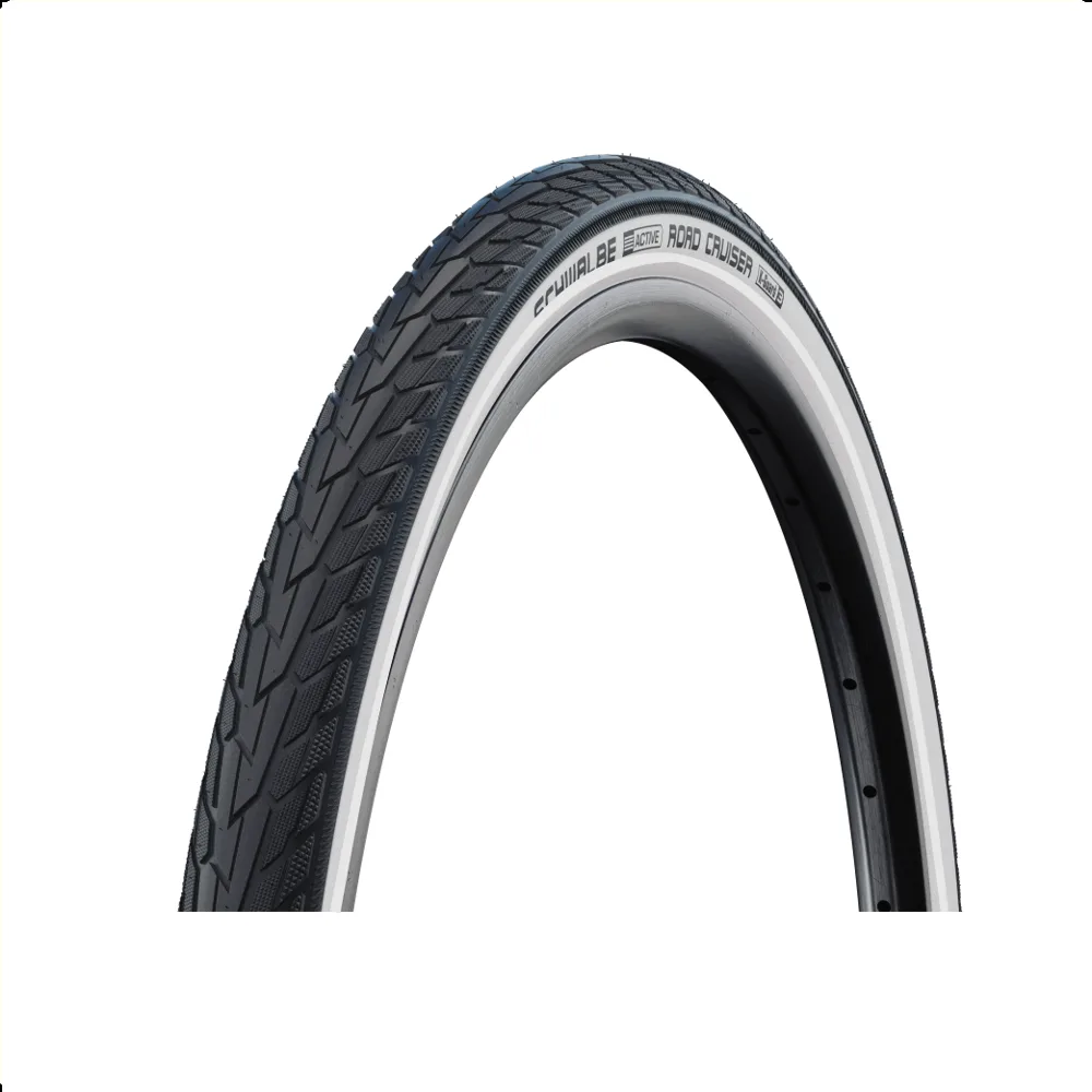 Schwalbe Road Cruiser (K-guard), Zwart/creme zonder reflectie, 28x1.75, ETRTO 47-622