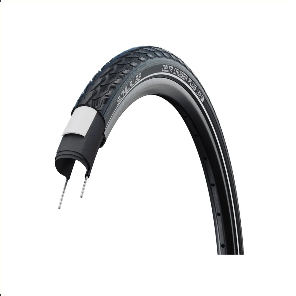Schwalbe road Cruiser Plus (PunctureGuard 3mm), Zwart met reflectie, 28x1.40 ETRTO 37-622