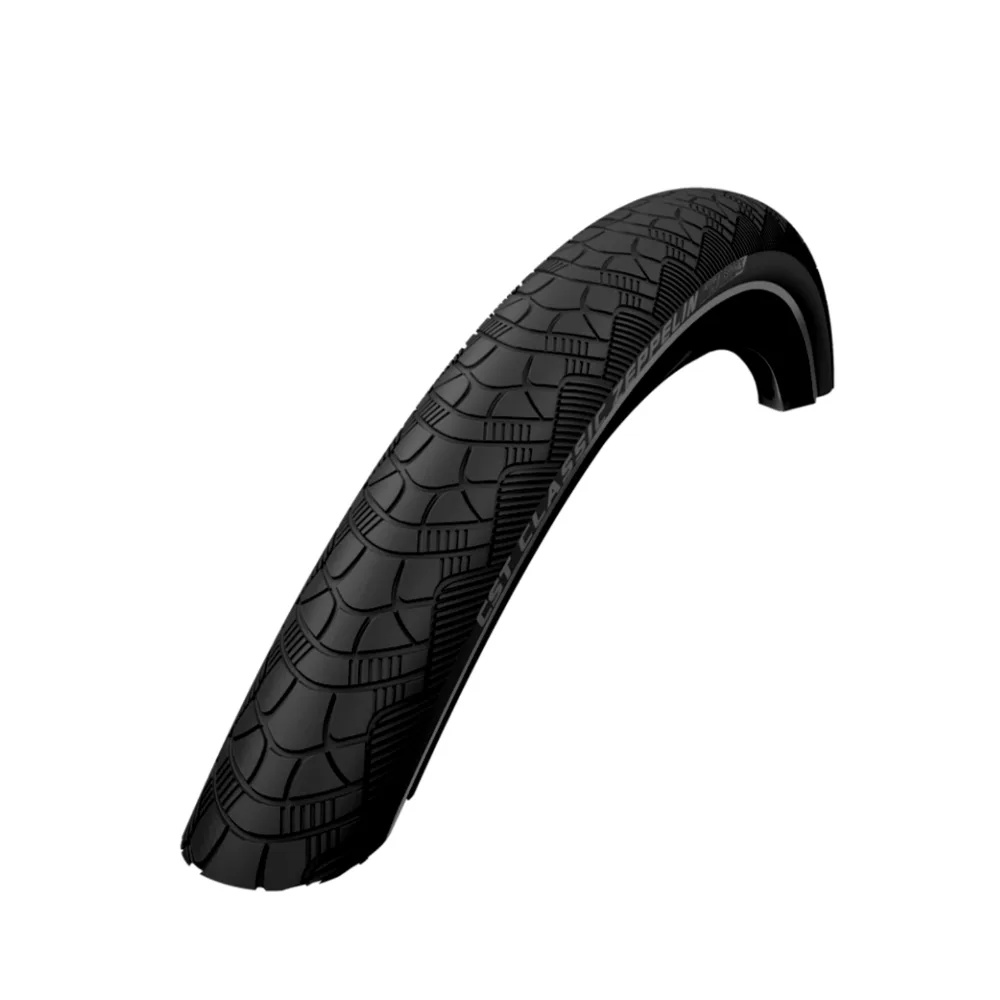 CST Zeppelin (1mm anti-lek) zwart met reflectie. 28x1.60, ETRTO 42-622