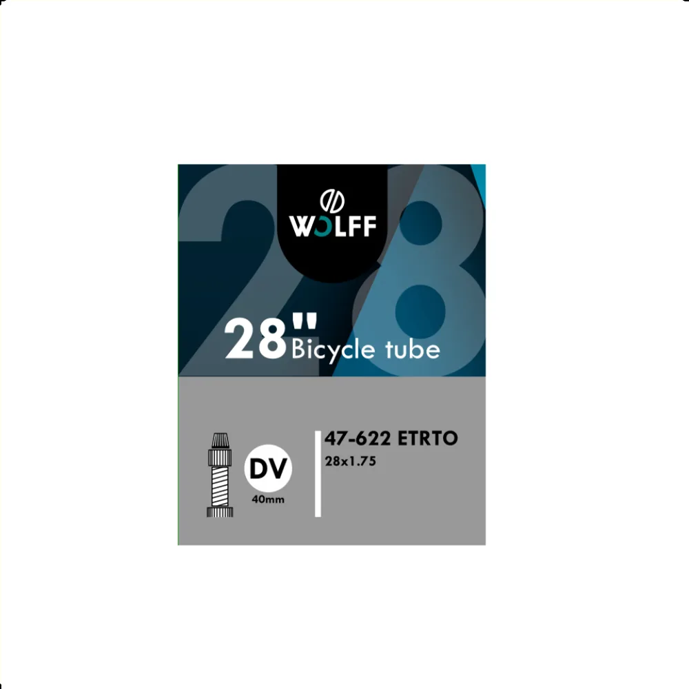WOLFF Binnenband 28x1.75 ETRTO 47/622, Ventiel: Dunlop Blitz/Holland ventiel 40mm