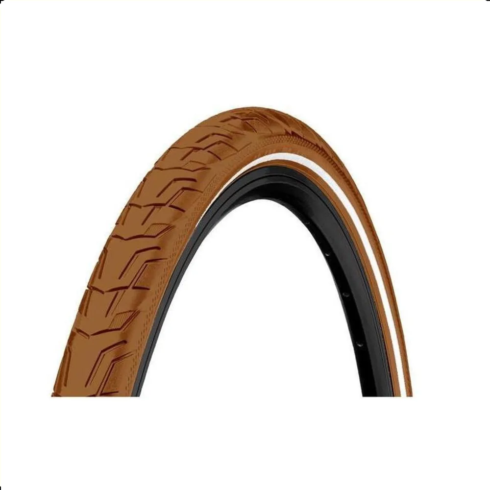 Continental Ride City buitenband, bruin met reflectie, 28x1.75 , ETRTO 47-622 (25km/h E-Bike approved)
