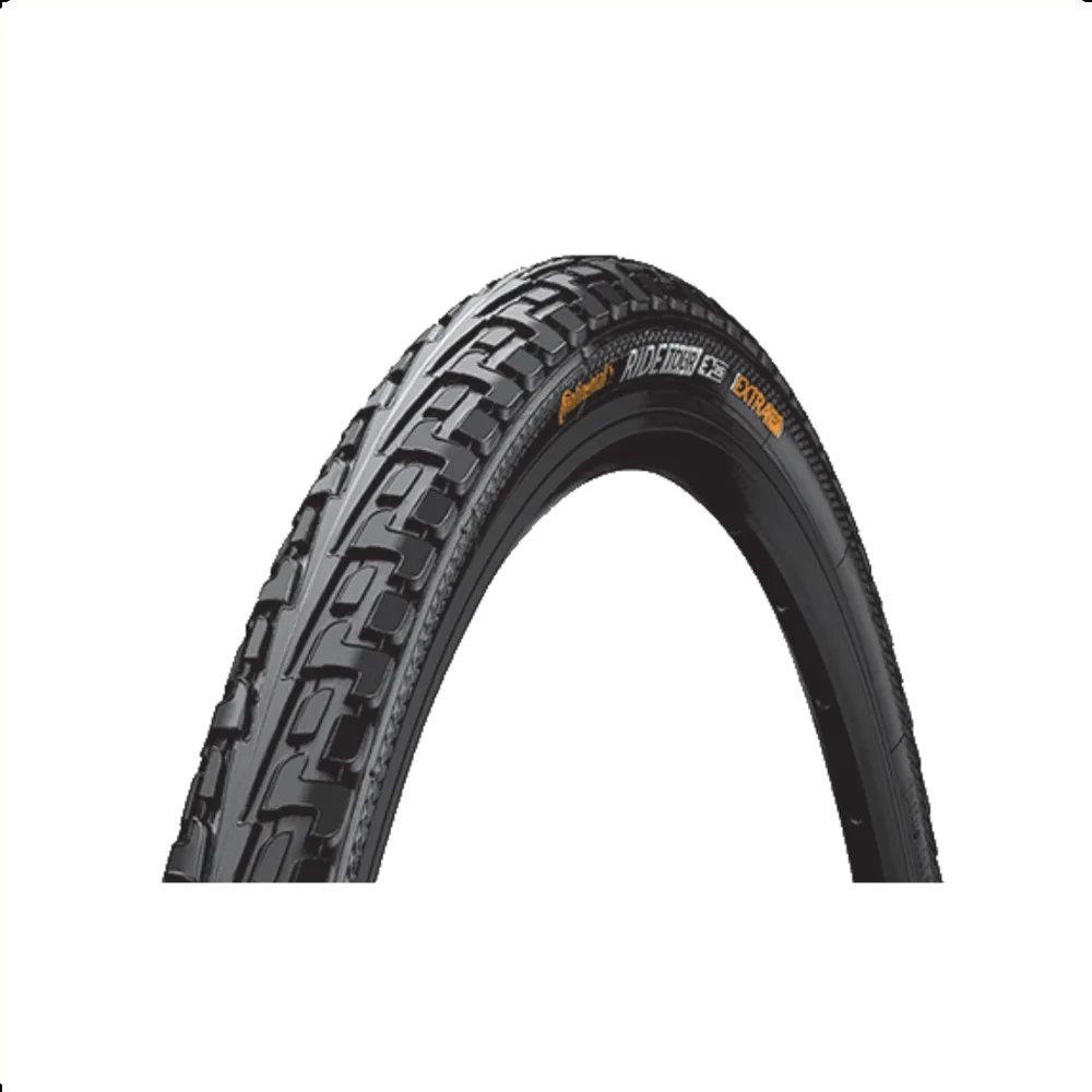 Continental Ride tour buitenband, Zwart met reflectie, 28x1 1/2, ETRTO 40-635 (25km/h E-Bike approved)
