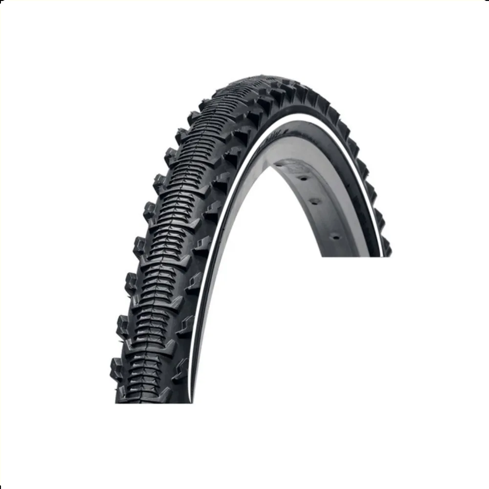 Vee Rubber VRB 185 buitenband, zwart met witte lijn, 26x2.00 ETRTO 50-559, inclusief DV binnenband